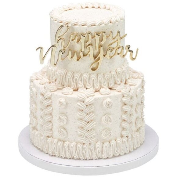 Decopac 21542 Layon Happy Year Cake Baking Decor 12 Pack Gold, Silver, Black - Picture 5 of 5